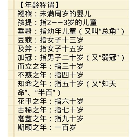 古人後代|看看古代對年齡的稱謂表，今年你該叫什麼了？ 